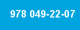 978 049-22-07 978 049-22-07
